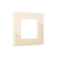 AF250301 Рамка ALFA Qubi Бежевый глянец 1-ая AMBRELLA VOLT