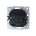 BRITE Розетка 1-местная с заземлением с защитными шторками 16А с USB AA 5В 2,1А РЮш10-1-БрМ маренго IEK