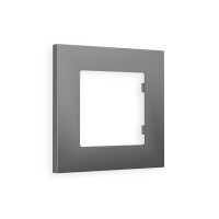 AF250501 Рамка ALFA Qubi Сталь матовый 1-ая AMBRELLA VOLT