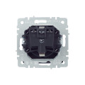 BRITE Розетка 1-местная с заземлением с защитными шторками и крышкой 16А IP20 РСбш10-3-БрМ маренго IEK