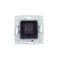 BRITE Розетка HDMI РHDMI-0-БрГ графит IEK