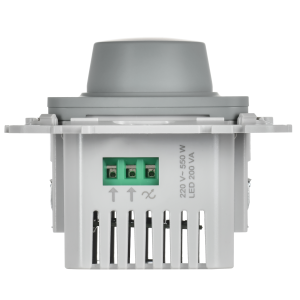 FLITE Светорегулятор проходной TRIAC 550Вт СС26-5-12-ФлС серый IEK