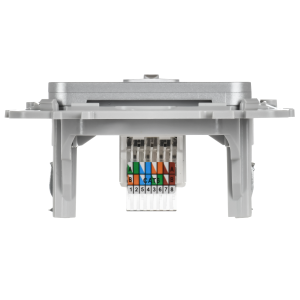 FLITE Розетка компьютерная RJ45 категория 6 UTP РК6-1-0-ФлА алюминий IEK