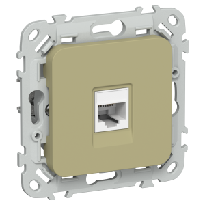 FLITE Розетка компьютерная RJ45 категория 6 UTP РК6-1-0-ФлО оливковый IEK