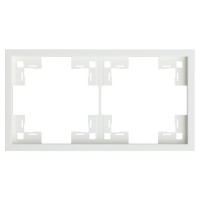 Двухместная рамка, белый сатин (35820 MW)