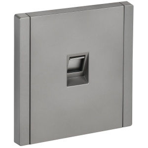 FORTE&PIANO Розетка компьютерная RJ45 кат.5E FP532 сталь IEK