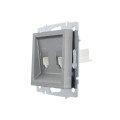 Розетка компьютерная + телефонная 2-м СП Vesna механизм платина LEZARD 742-3588-143
