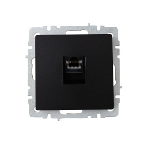 BRITE Розетка компьютерная RJ45 кат.6 РК11-БрЧ черный IEK