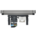 FORTE&PIANO Розетка двойная RJ11+RJ45 кат.5E FP535 сталь IEK