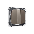 MO635010 Комплект механизма 3-кл выключателя OMEGA Темная бронза матовый QUANT OP6350, VM133 AMBRELLA VOLT