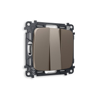 MO635010 Комплект механизма 3-кл выключателя OMEGA Темная бронза матовый QUANT OP6350, VM133 AMBRELLA VOLT