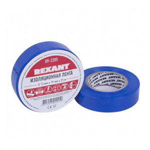 Изолента ПВХ 19мм (рул.25м) син. REXANT 09-2205