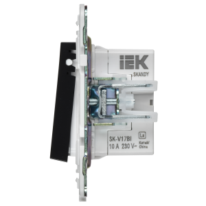 SKANDY Кнопка звонка с индикацией для отелей 10А SK-V17Bl черный IEK