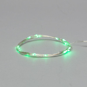 Гирлянда светодиодная Роса 2м 20LED зел. 2Вт 4.5В IP20 провод прозр. Neon-Night 303-008