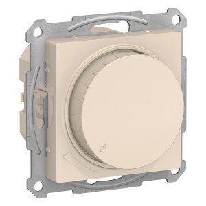 ATLASDESIGN СВЕТОРЕГУЛЯТОР (диммер) поворотно-нажимной, LED, RC, 400Вт, механизм, БЕЖЕВЫЙ ATN000223