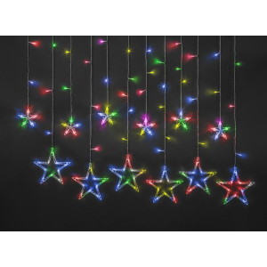 Гирлянда светодиодная Бахрома Звезды 93 678 NGF-D025-01 2.5х1м 138LED RGBY IP20 TR Navigator 93678