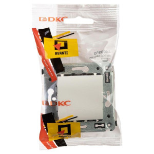 Вывод кабеля из стены Avanti Белое облако DKC 4400983