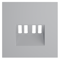 Накладка для розетки акустической 4-местной , S70 серый