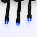 Гирлянда светодиодная Твинкл Лайт 10м 80LED син. 5.7Вт 220-240В IP20 с контроллером 8 режимов провод ПВХ темн. зел. Neon-Night 303-043
