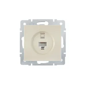 VESNA Розетка компьютерная крем   cat 6