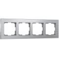 W0041706/ Рамка на 4 поста Aluminium (алюминий)