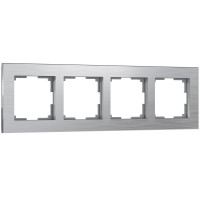 W0041706/ Рамка на 4 поста Aluminium (алюминий)