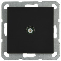 Jasmart G Черный матовый Розетка TV проходная G6002PB