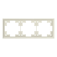 Трехместная рамка классик, кремовый сатин (35930 MC)