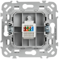 FLITE Розетка компьютерная RJ45 категория 5Е UTP РК5е-1-0-ФлА алюминий IEK