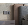 MA510510 Комплект механизма электрической розетки 2USB СC 20W сз на винтовых зажимах 16A-250V ALFA Сталь матовый QUANT AP5105, VM165 AMBRELLA VOLT