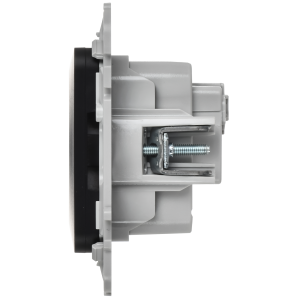 FLITE Розетка с заземлением без защитных шторок 16А РС11-0-ФлЧ черный IEK