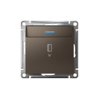 ATLASDESIGN ВЫКЛЮЧАТЕЛЬ карточный с подсветкой, 10А, без задержки отключения, механизм, МОККО ATN000614