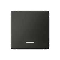 ARTGALLERY 1-клавишный ВЫКЛЮЧАТЕЛЬ КНОПОЧНЫЙ с подсв., 10А, механизм, БАЗАЛЬТ GAL001416