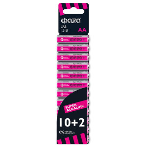 Элемент питания алкалиновый AA/LR6 1.5В Super Alkaline SBL-10+2 (уп.12шт) ФАZА 2854582
