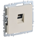 BRITE Розетка компьютерная RJ45 кат.6 РК11-БрКр бежевый IEK