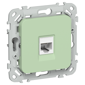 FLITE Розетка компьютерная RJ45 категория 6 UTP РК6-1-0-ФлФ фисташковый IEK