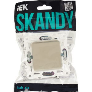 SKANDY Выключатель 1-клавишный перекрестный 10А SK-V03B бежевый IEK