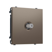 MS643050 Комплект механизма TV розетки SAT SIGMA Темная бронза матовый 5-2400MHz 3.5dB QUANT PRO (SP6430, PR215)