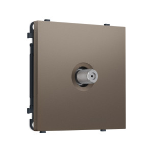 MS643050 Комплект механизма TV розетки SAT SIGMA Темная бронза матовый 5-2400MHz 3.5dB QUANT PRO (SP6430, PR215)