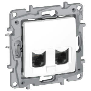 IEKETIKA Розетка компьютерная двойная RJ45 категория 6 UTP 6722541 белый IEK