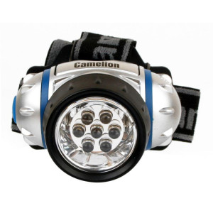 Налобный  фонарь LED5310-7F3 (7LED 3 режима; 3хR03 в комплекте; метал.) Camelion 7534