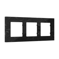 AF930703 Рамка ALFA Grand Черный мрамор 3-ая AMBRELLA VOLT