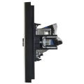 FORTE&PIANO Розетка двойная TV+RJ45 кат.6 FP837M металл слоновая кость IEK