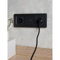 BRITE Розетка USB A+C 18Вт РЮ11-1-БрГ графит IEK