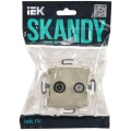 SKANDY Розетка двойная TV+SAT SK-A13B бежевый IEK