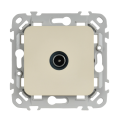 FLITE Розетка TV экранированная оконечная тип M РТВм-1-1-1-ФлСл сливочный IEK