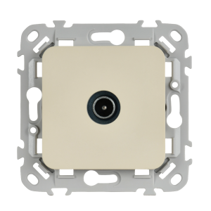 FLITE Розетка TV экранированная оконечная тип M РТВм-1-1-1-ФлСл сливочный IEK