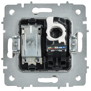 BRITE Розетка двойная TV+RJ45 кат.5E РТВ/РК12-БрАБ арктический белый IEK