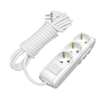 Arvia Electric, MOTTO, Удлинитель 3 гнезда с защитой от детей с/з 5м. (белый)
