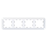 ATLASDESIGN ANTIQUE 4-постовая РАМКА, универсальная, БЕЛЫЙ ATN100104